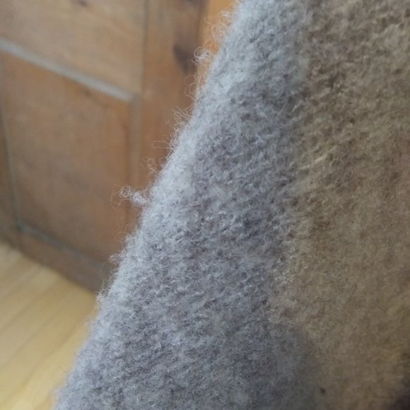 Made in Italy unique poncho style sweater with arms Tricot Chic neutral colors - Picture 16 of 16